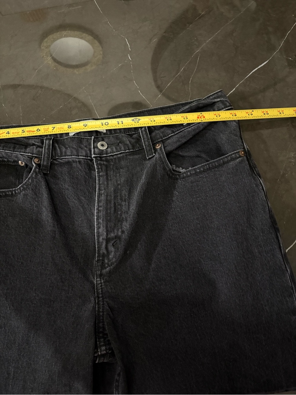 Abercrombie & Fitch The Vintage Straight High Rise Black Jeans Women’s 32/14R - Picture 6 of 11